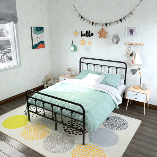 Andover Mills™ Ashburton 40" Standard Modernism Metal Bed Frame with